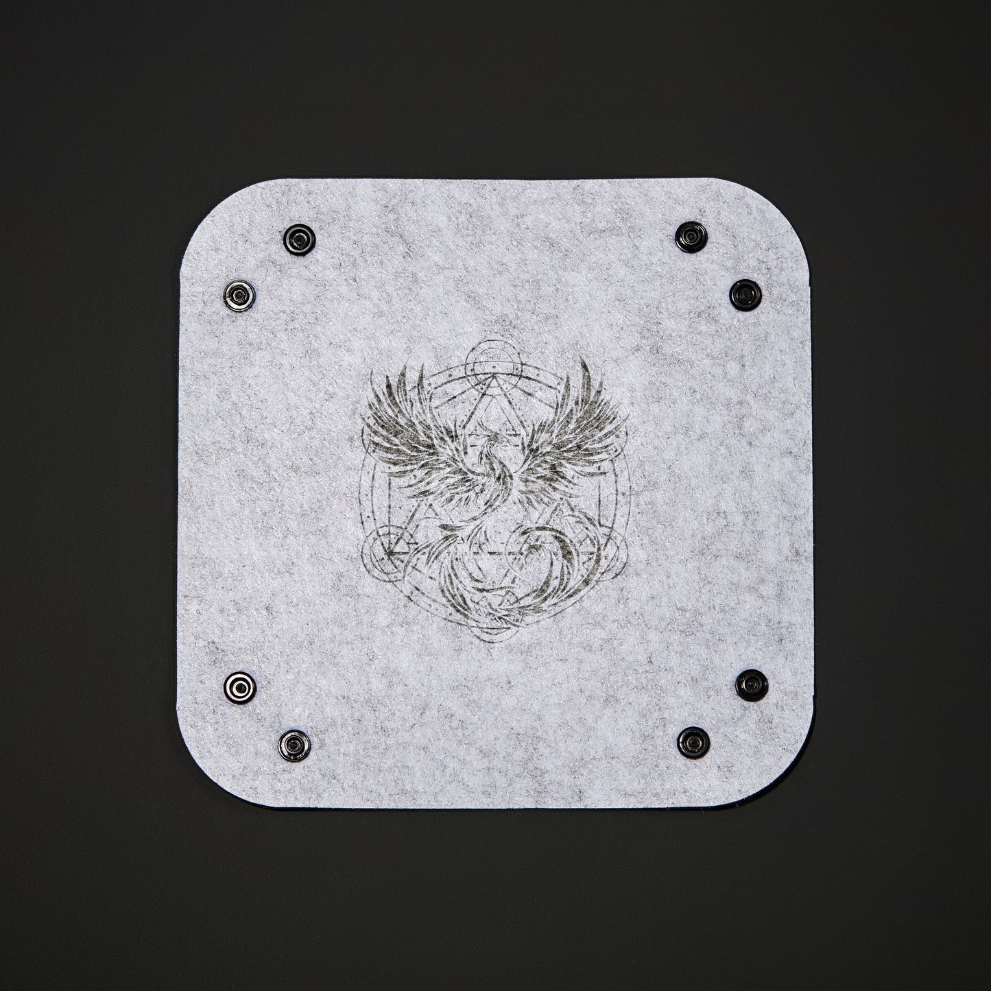 Magic Circle Phoenix Motif Dice Tray