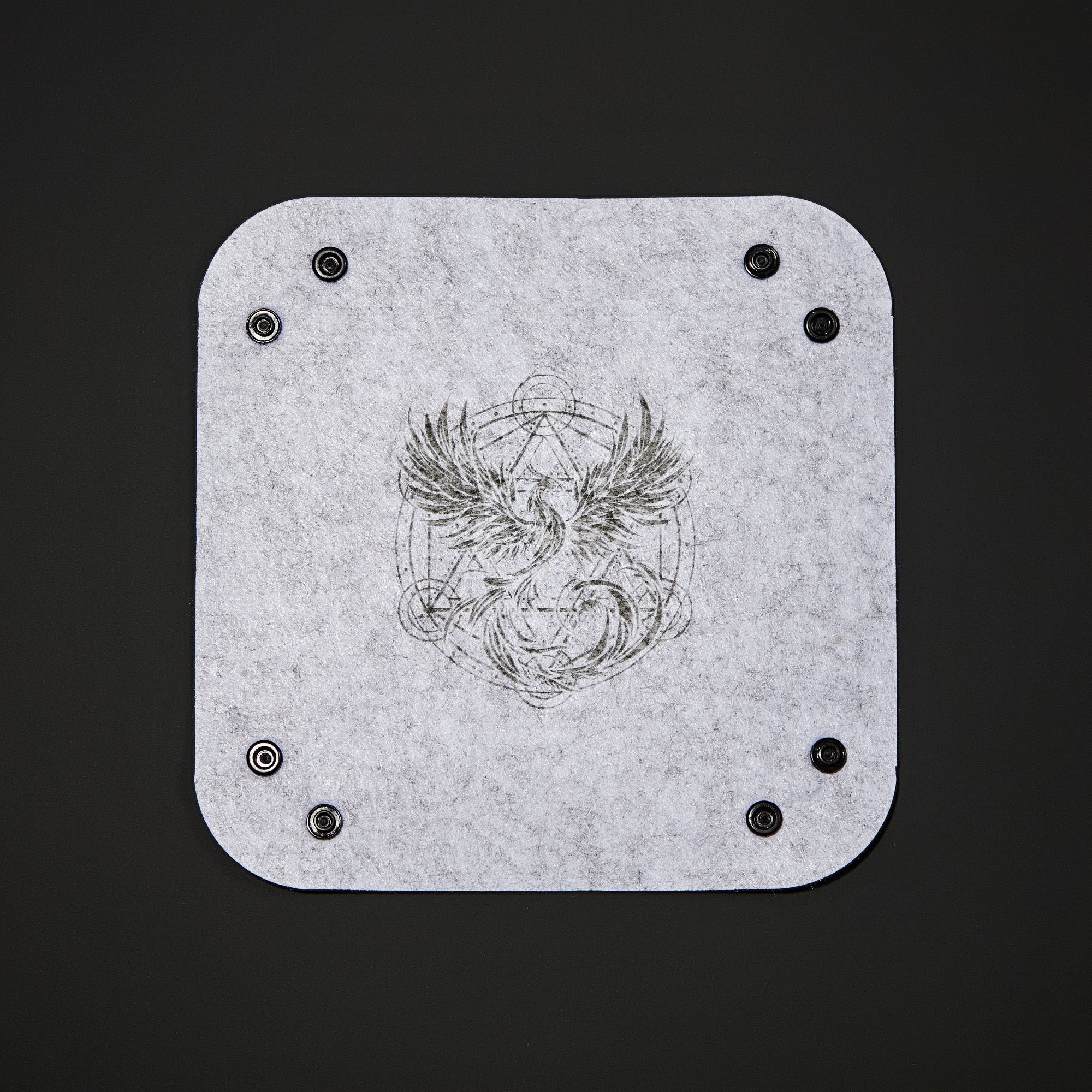Magic Circle Phoenix Motif Dice Tray - CrystalMaggie