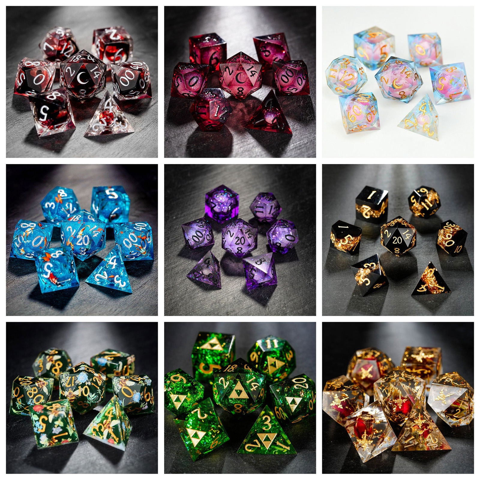 Mystery Random DnD D&D Dice Set - CrystalMaggie