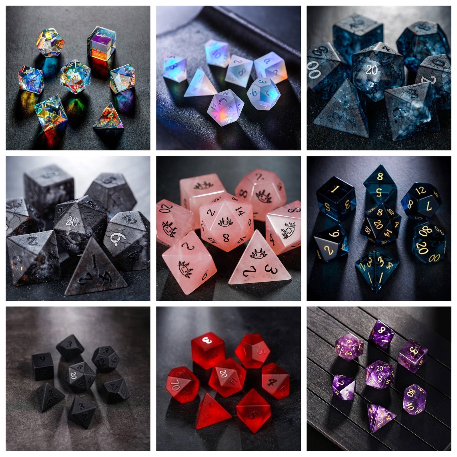 Mystery Random DnD D&D Dice Set - CrystalMaggie