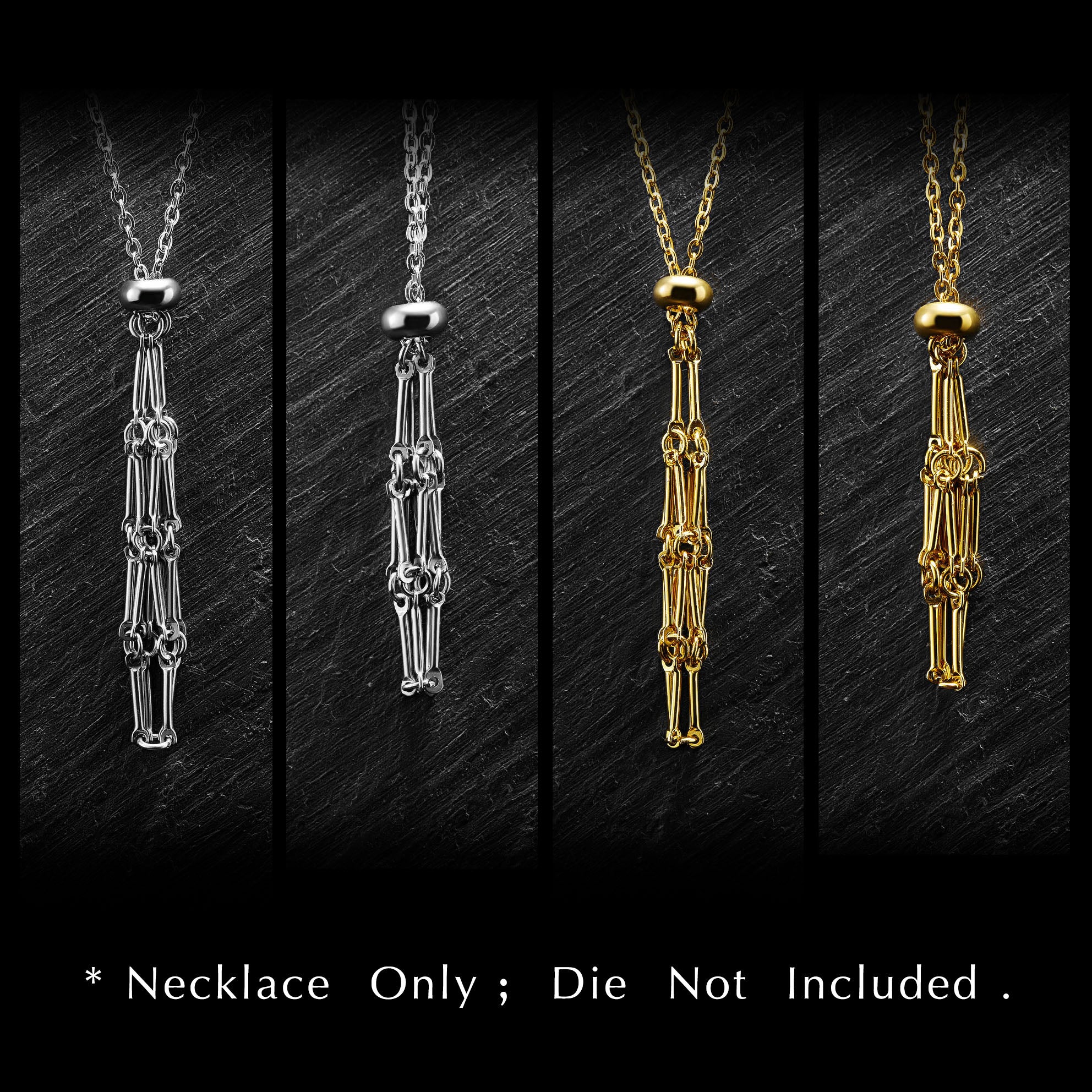 Removable D20 Dice Cage Stainless Steel Necklace(Die Not Included) DnD D&D