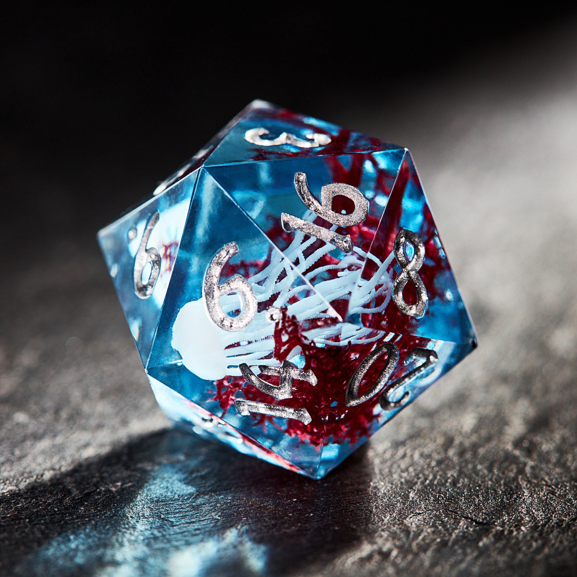 Coral and Jellyfish DnD D&D Dice Set - CrystalMaggie