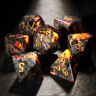 Yooperlite UV Reactive Gemstone F Word DnD D&D Dice Chonk D20