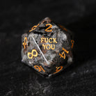 Yooperlite UV Reactive Gemstone F Word DnD D&D Dice Set
