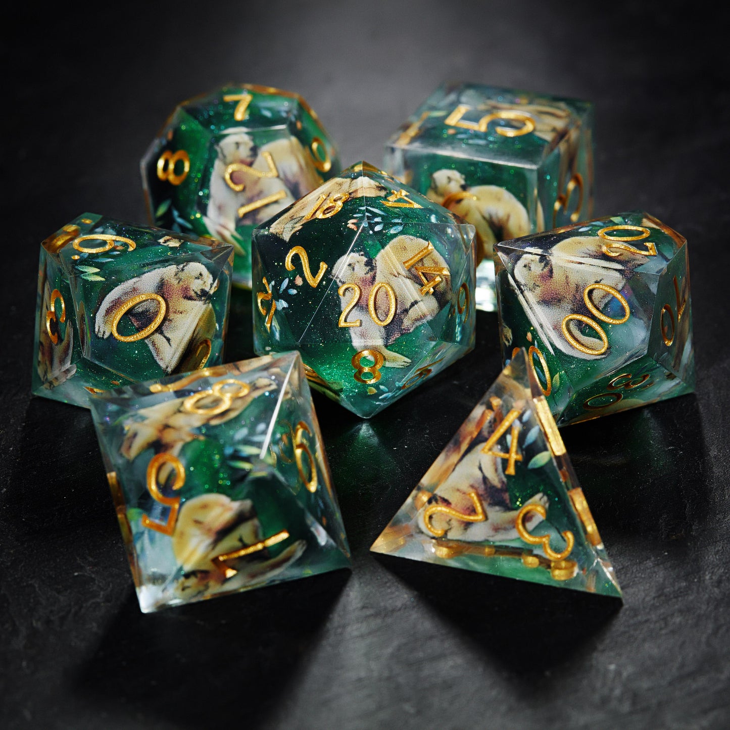 Brown Bears in the Forest Resin Dice