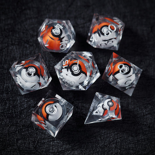 Inspired by Pokemon Resin DnD D&D Dice Set