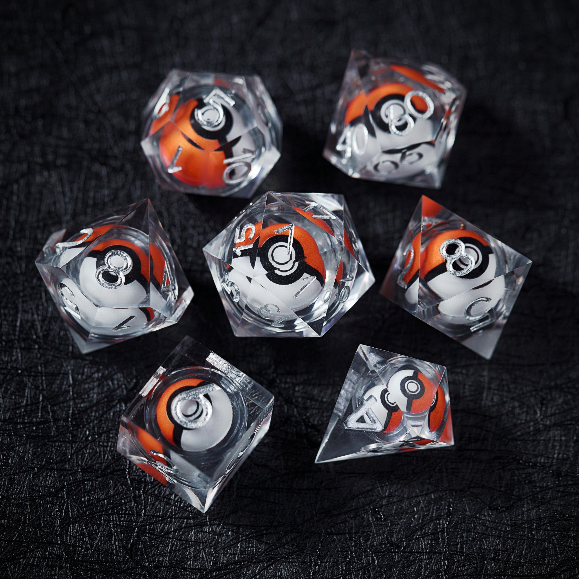 Pokeball Dice, 7 on sale Piece Ployhedral Set