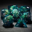 Deep-Sea Black Coral Octopus Skull Resin Dice - CrystalMaggie