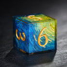 Van Gogh's Starry Night Resin DnD D&D Dice Set