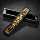 Black Wood Skulls and Snakes Motif DnD D&D Dice Box