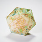 Sea Wave and Cherry Blossom Resin DnD D&D Dice Set