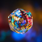 Multifaceted Fantastic Glass DnD D&D Dice Set
