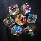 Multifaceted Fantastic Glass DnD D&D Dice Set