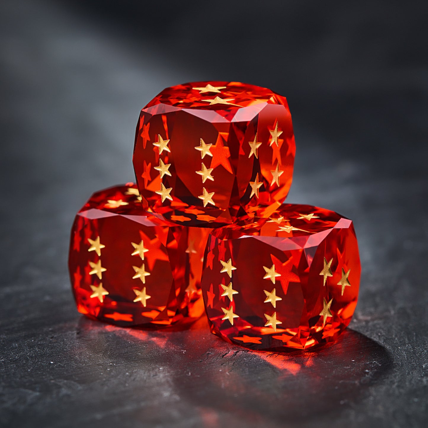 Verre orange DnD D&amp;D Dice D6 inspiré de Dragon Ball