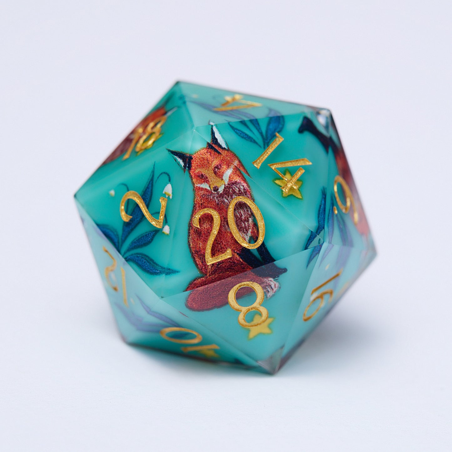 Foxes Resin DnD D&D Dice Set