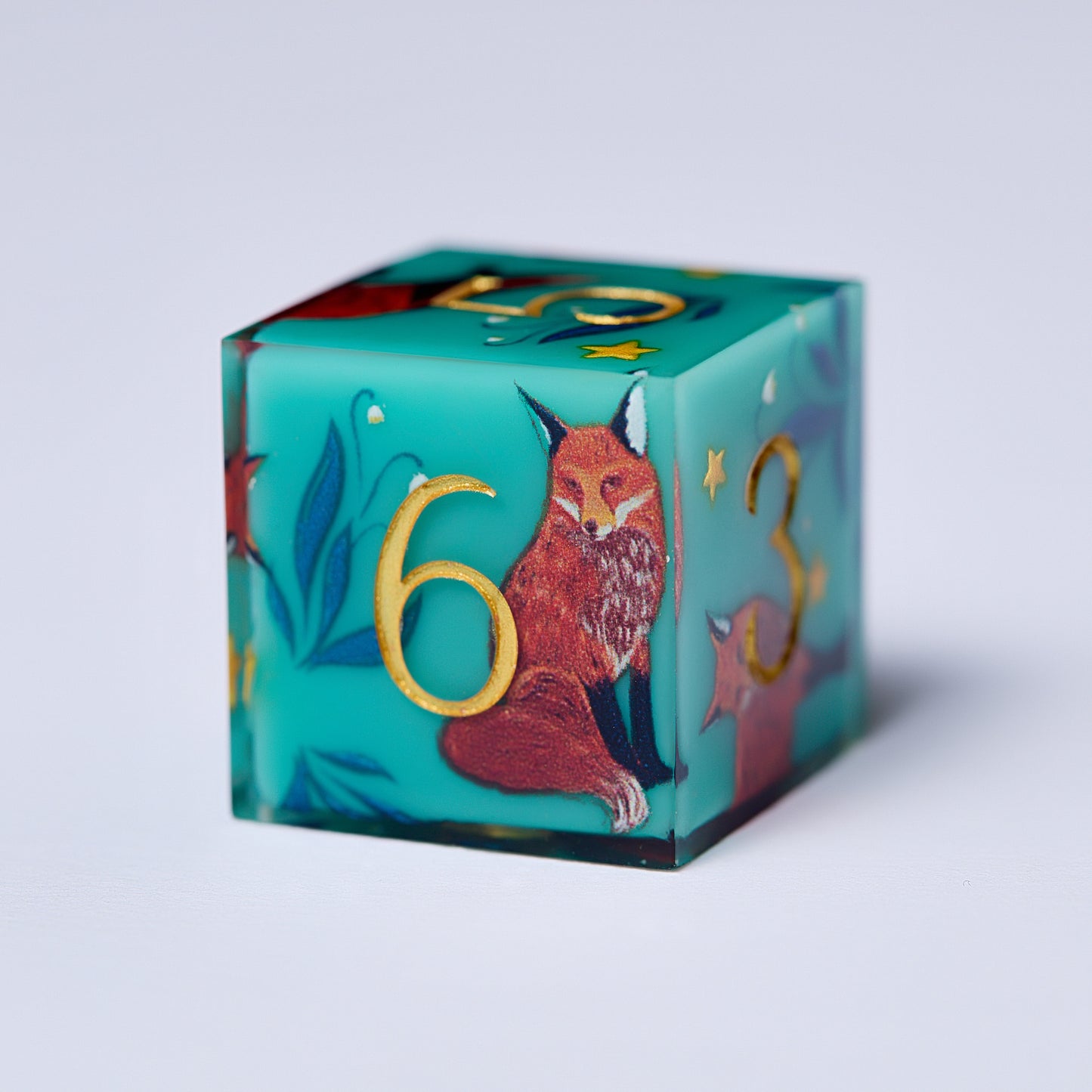 Foxes Resin DnD D&D Dice Set