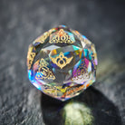 Multifaceted Fantastic Glass Astrology Motif Sailor Moon Dice - CrystalMaggie
