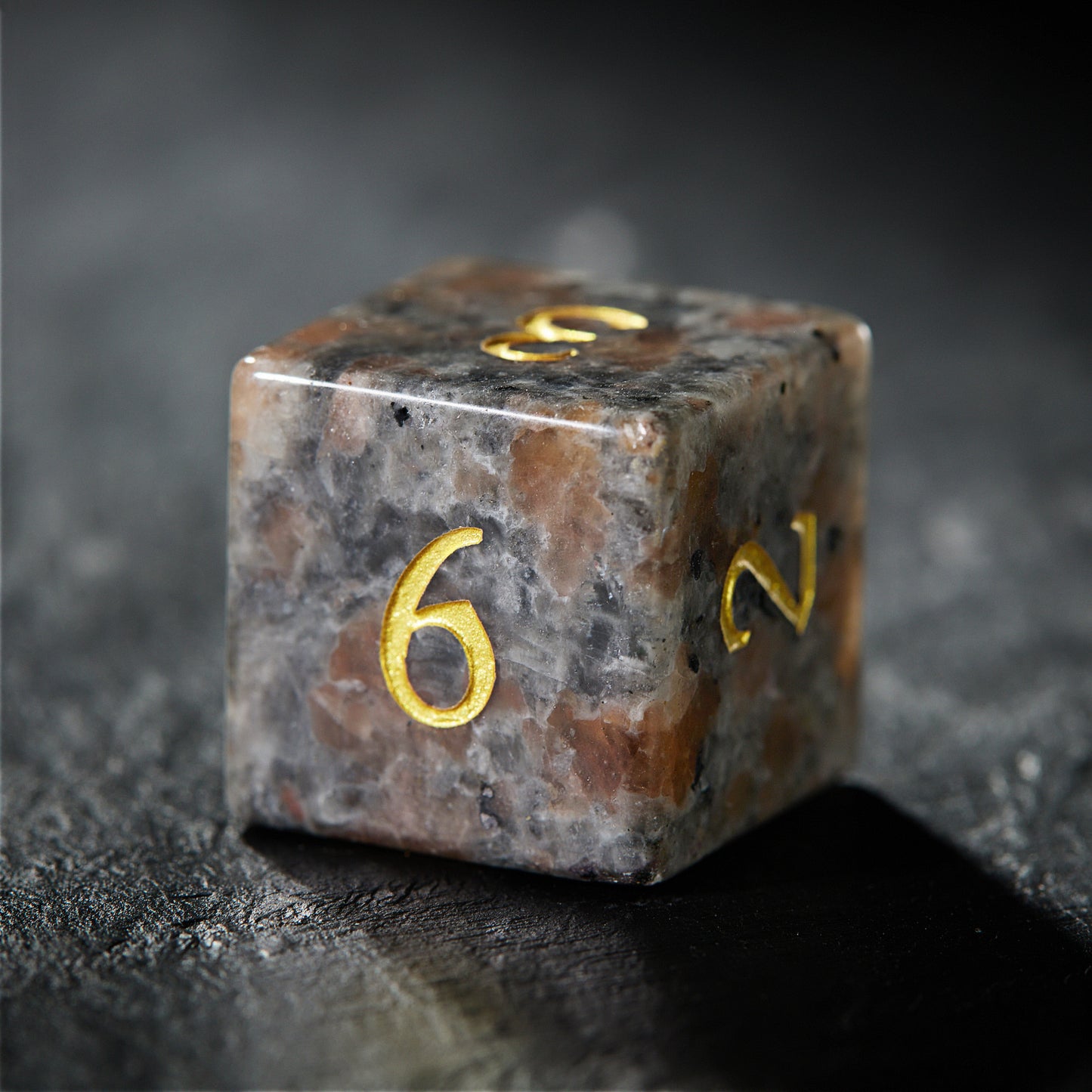 Yooperlite UV Reactive Gemstone Phoenix DnD D&D Dice Set