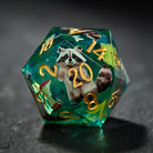 Raccoon in the Forest Dice - CrystalMaggie