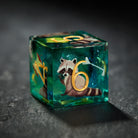 Raccoon in the Forest Dice - CrystalMaggie