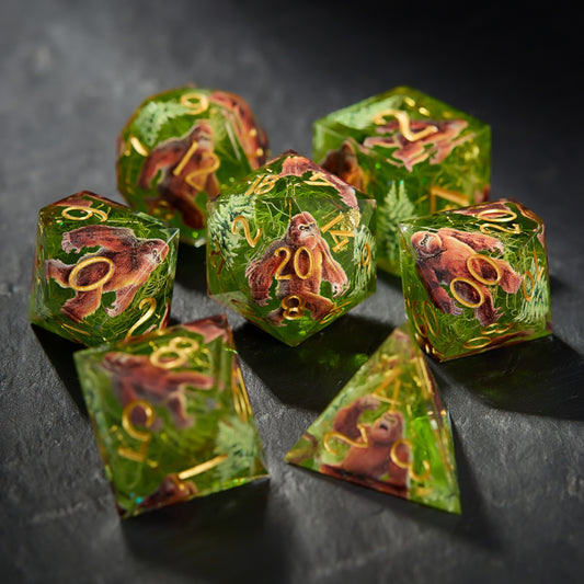 Forest Bigfoot Grass Green Dice