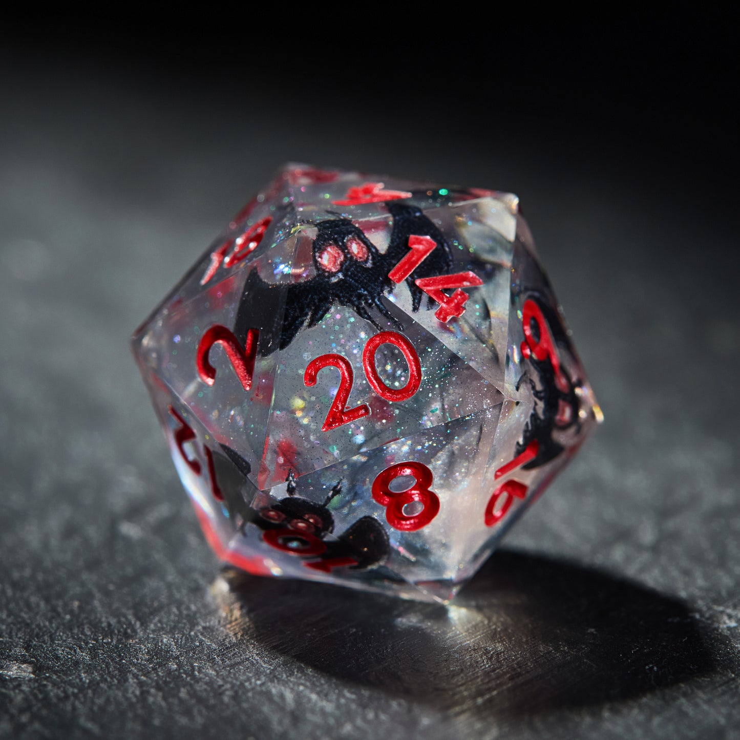 Mothman Resin DnD D&D Dice Set - CrystalMaggie