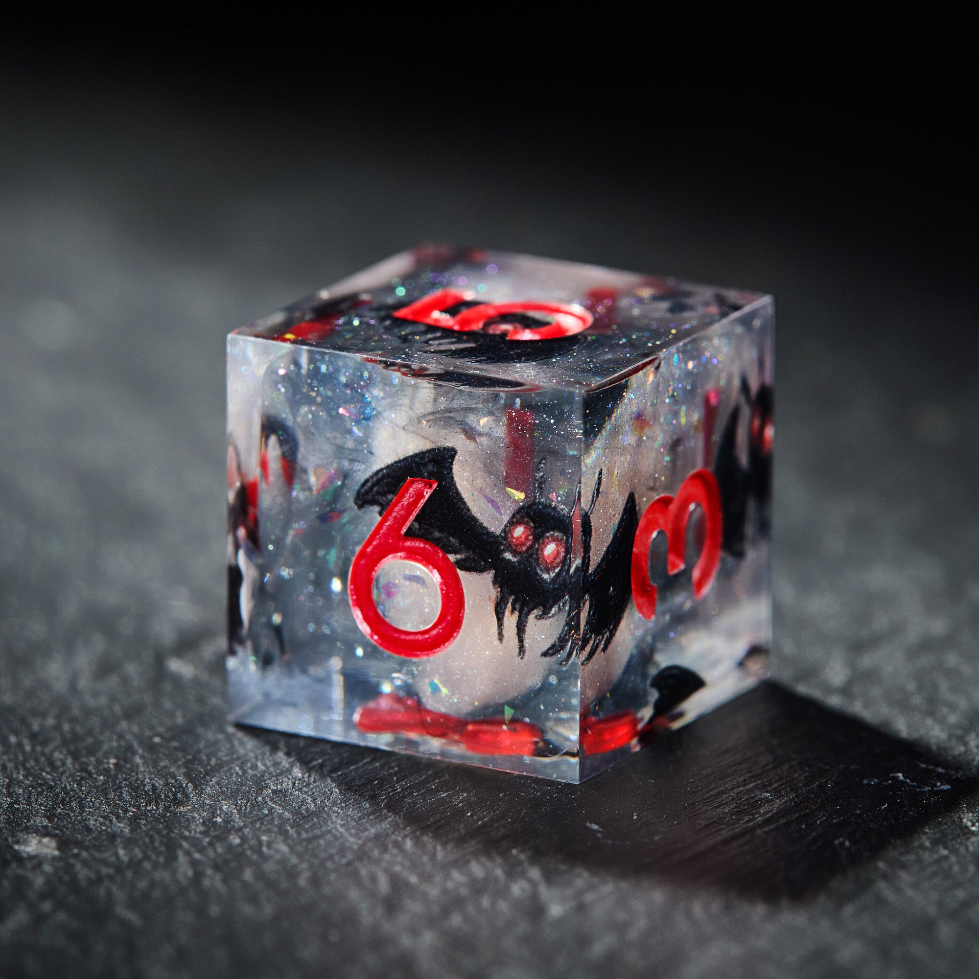 Mothman Resin DnD D&D Dice Set - CrystalMaggie