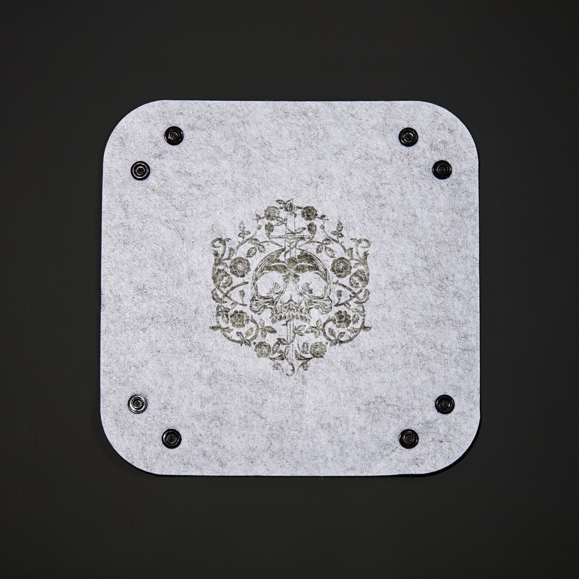 Rogue Rose Skull Motif Dice Tray - CrystalMaggie