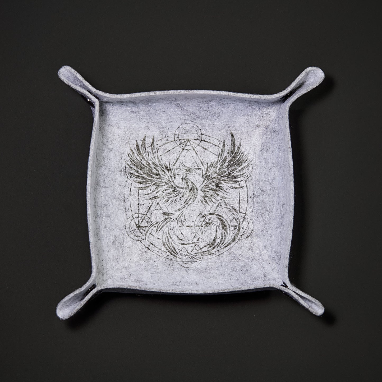 Magic Circle Phoenix Motif Dice Tray