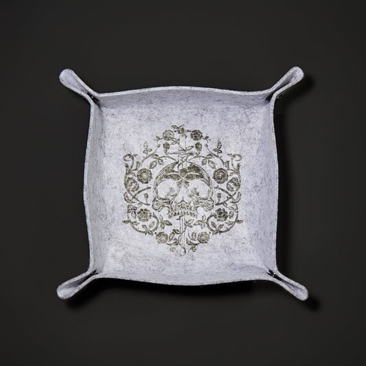 Rogue Rose Skull Motif Dice Tray