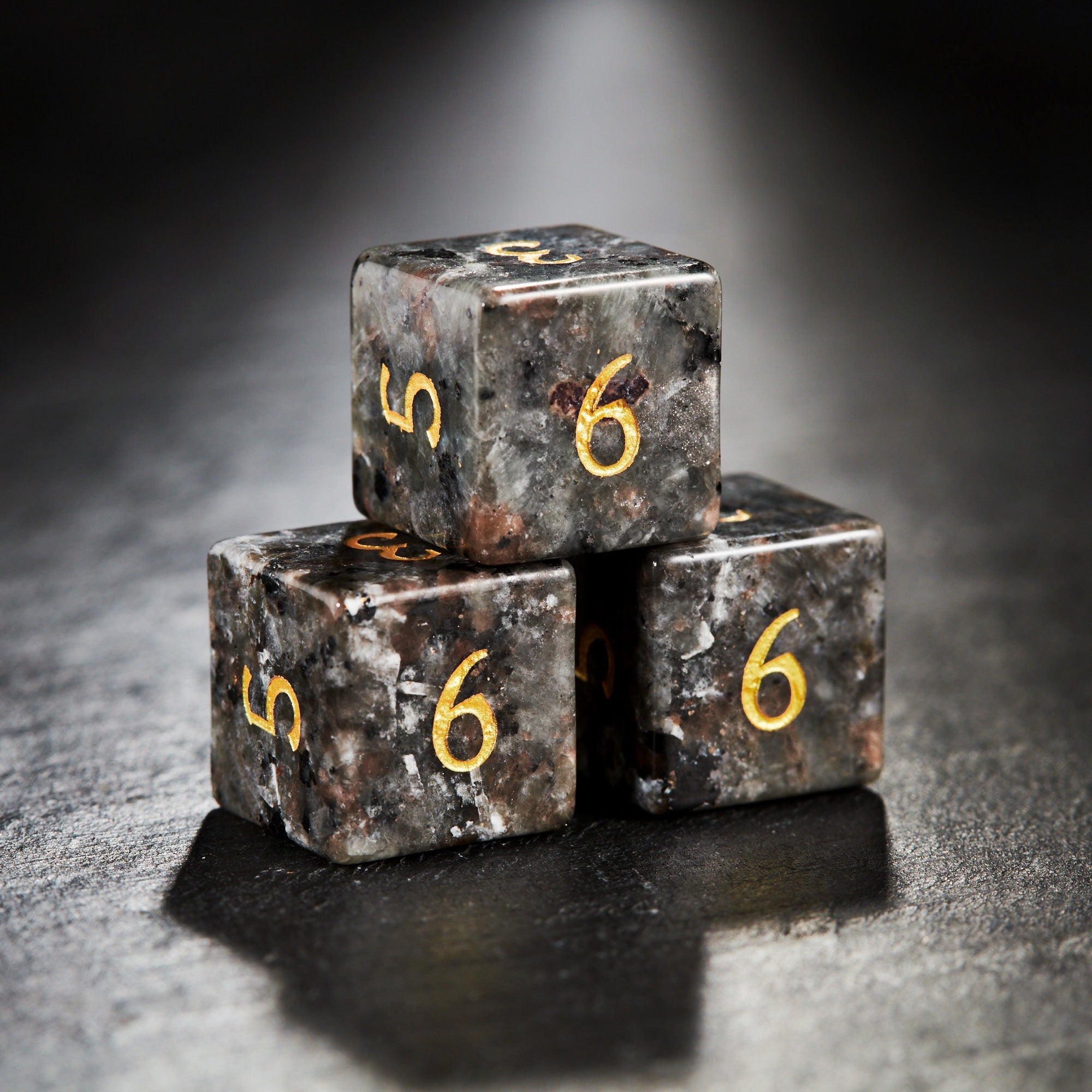 Yooperlite UV Reactive Gemstone DnD D&D Dice Chonk D20