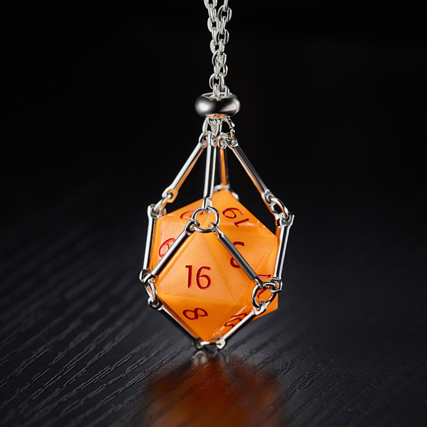 Design inspired by Dragon Ball - Orange Resin DnD D&D Dice Set