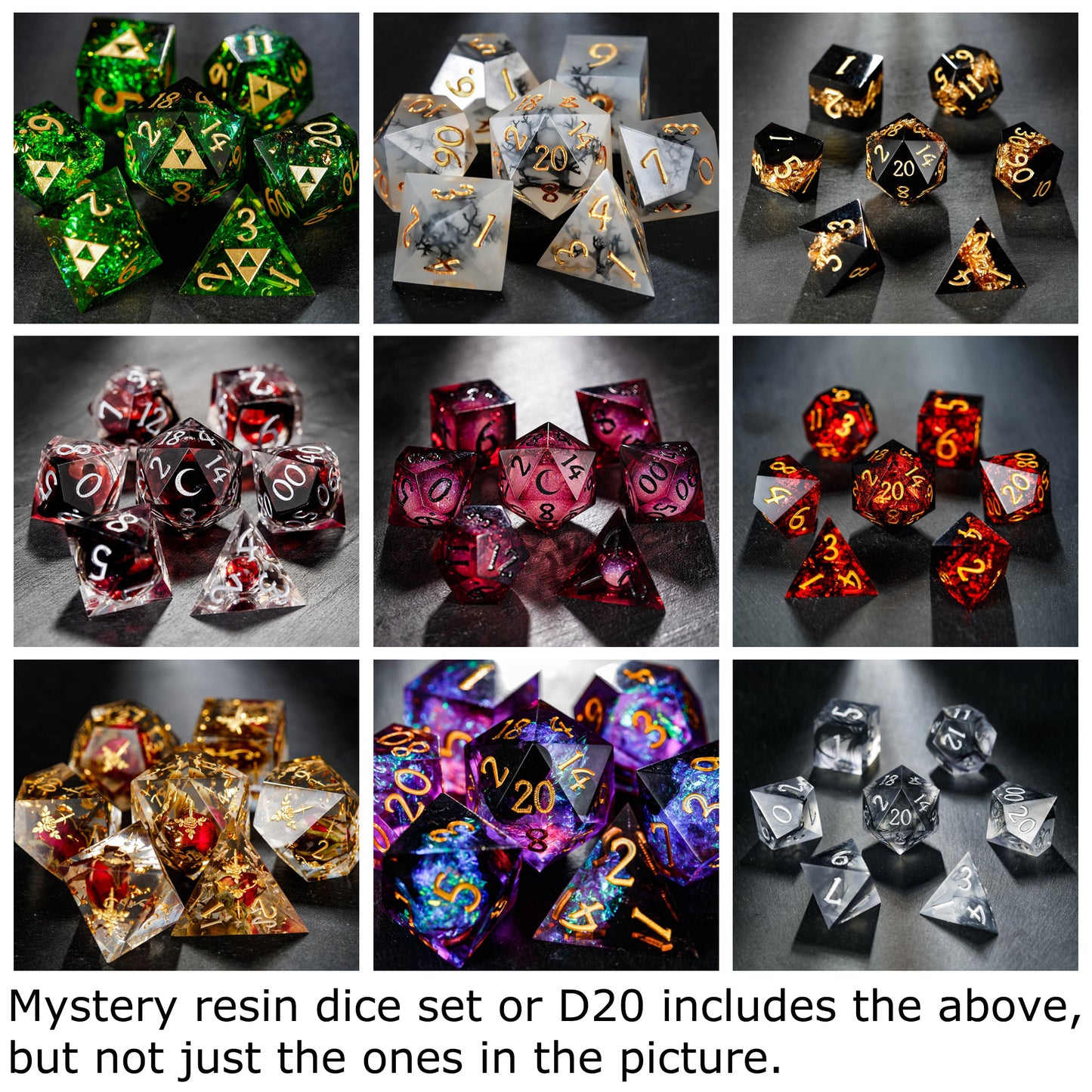 Mystery Random DnD D&D Dice Set - CrystalMaggie