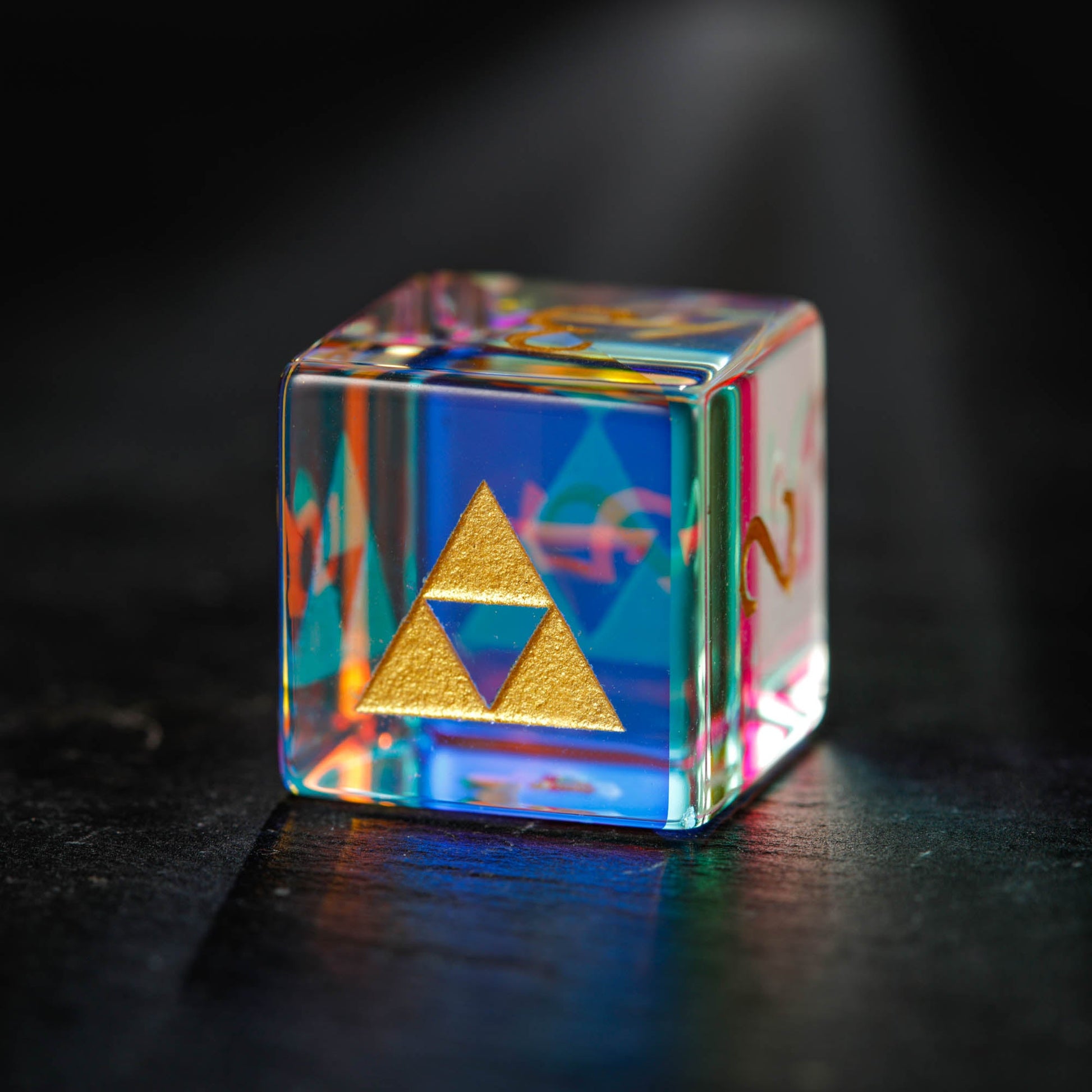 Fantastic Glass All Zelda DnD D&D Dice Set - CrystalMaggie