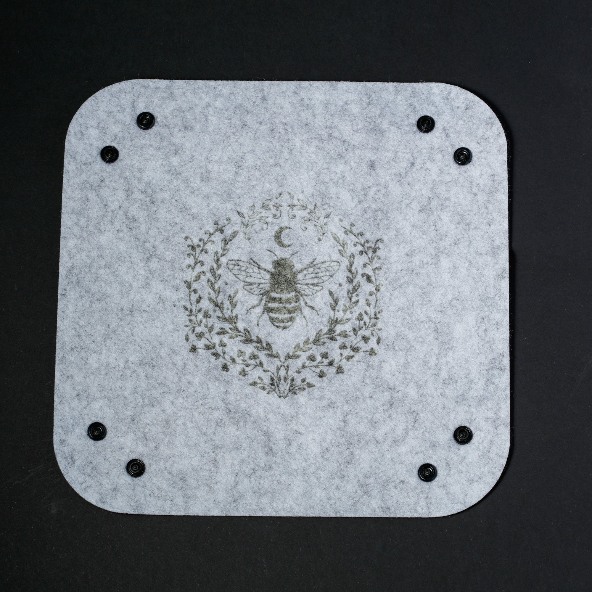 Bee and Plant Motif Dice Tray