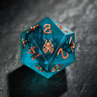 Deep-Sea Black Coral Resin Cthulhu DnD D&D Dice Set