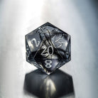 Black Feather Resin DnD D&D Dice Set - CrystalMaggie