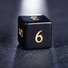 Black Obsidian Gemstone F Word DnD D&D Set - CrystalMaggie