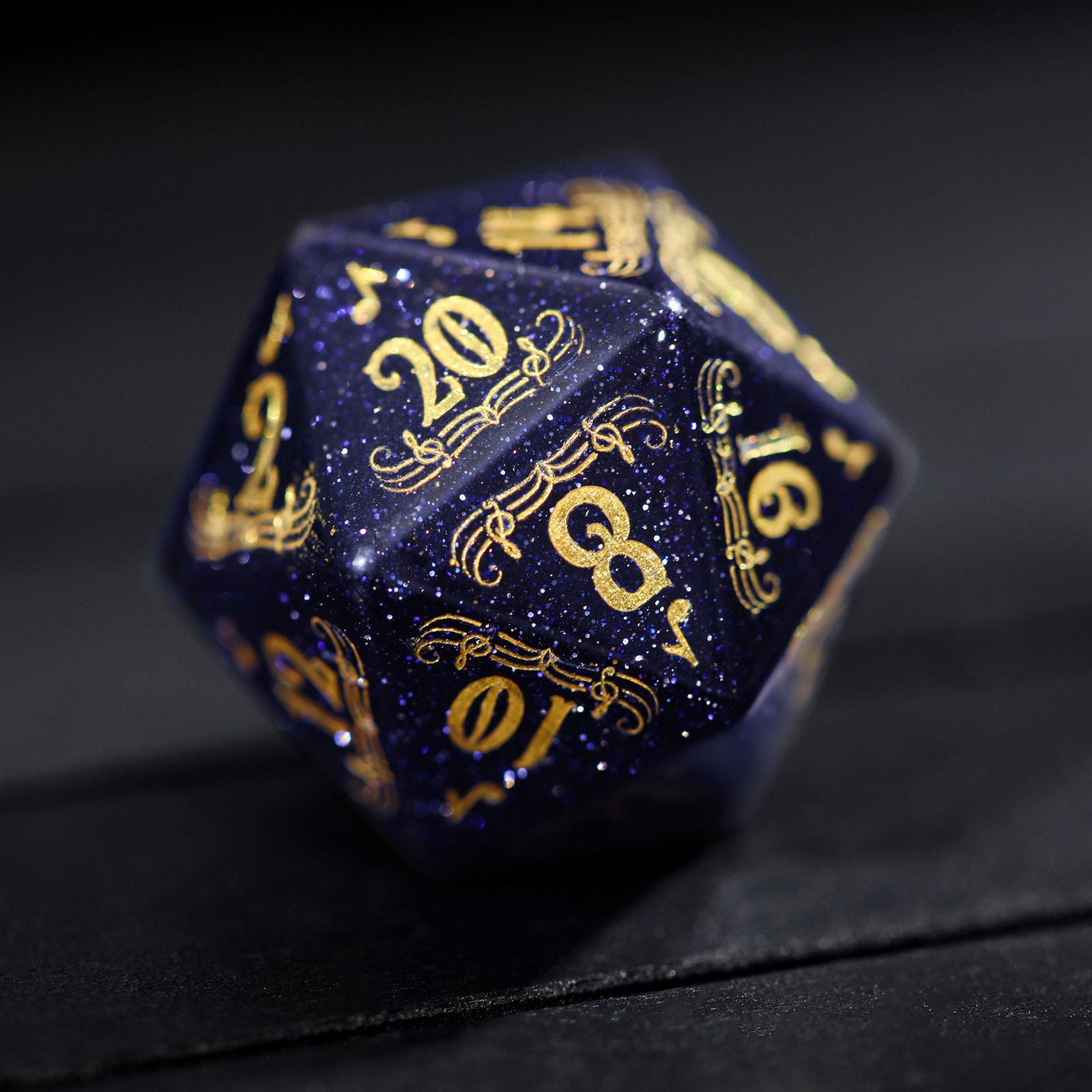 Blue Sandstone Gemstone Dice Bard DnD D D Dice Set CrystalMaggie