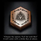 Green Glass Zelda DnD D&D Dice Chonk D20 - CrystalMaggie