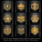 Dark Blue Liquid Core Resin Galaxy Dice Hollow Knight Dice