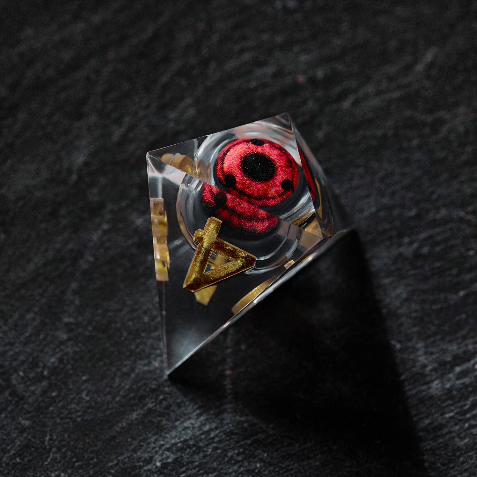 Design inspired by Naruto Liquid Core Resin DnD D&D Dice Set - CrystalMaggie