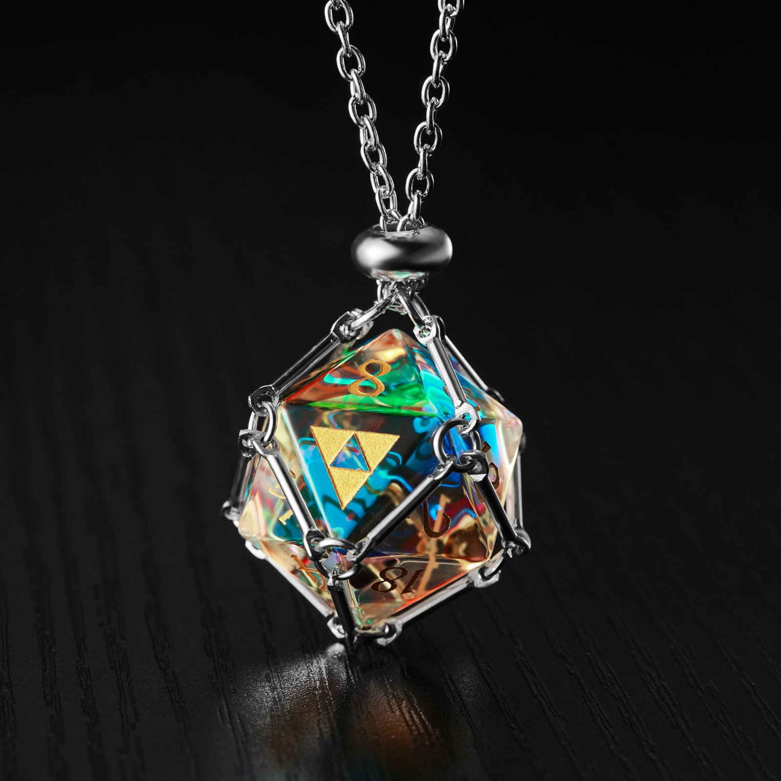 Fantastic Glass All Zelda DnD D&D D20 Necklace - CrystalMaggie