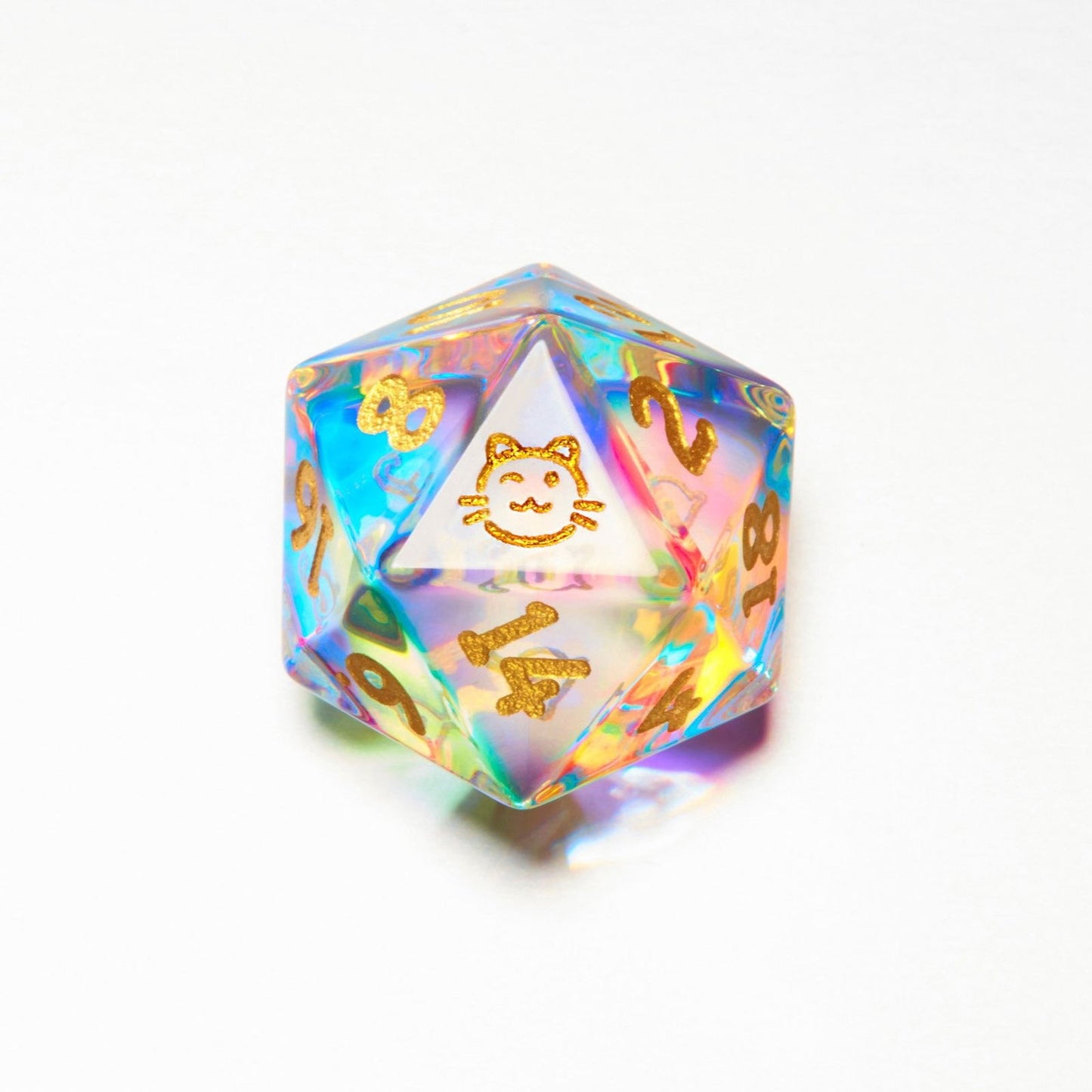 Fantastic Glass Cat Butt DnD D&D Dice Set - CrystalMaggie