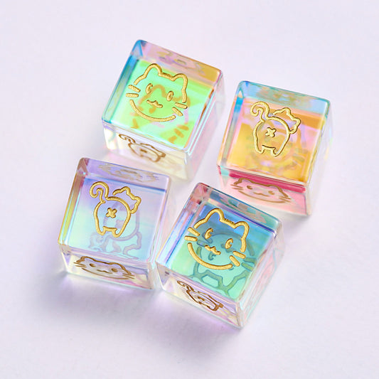 Fantastic Glass Fudge Dice Fate Dice DnD D&D Dice D6 - CrystalMaggie