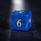 Lapis Lazuli Gemstone DnD D&D Dice Set - CrystalMaggie