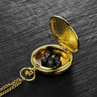 Micro Mini Metal DnD D&D Dice Set Golden Pocket Case - CrystalMaggie