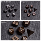 Micro Mini Metal DnD D&D Dice Set Octopus Pocket Case - CrystalMaggie