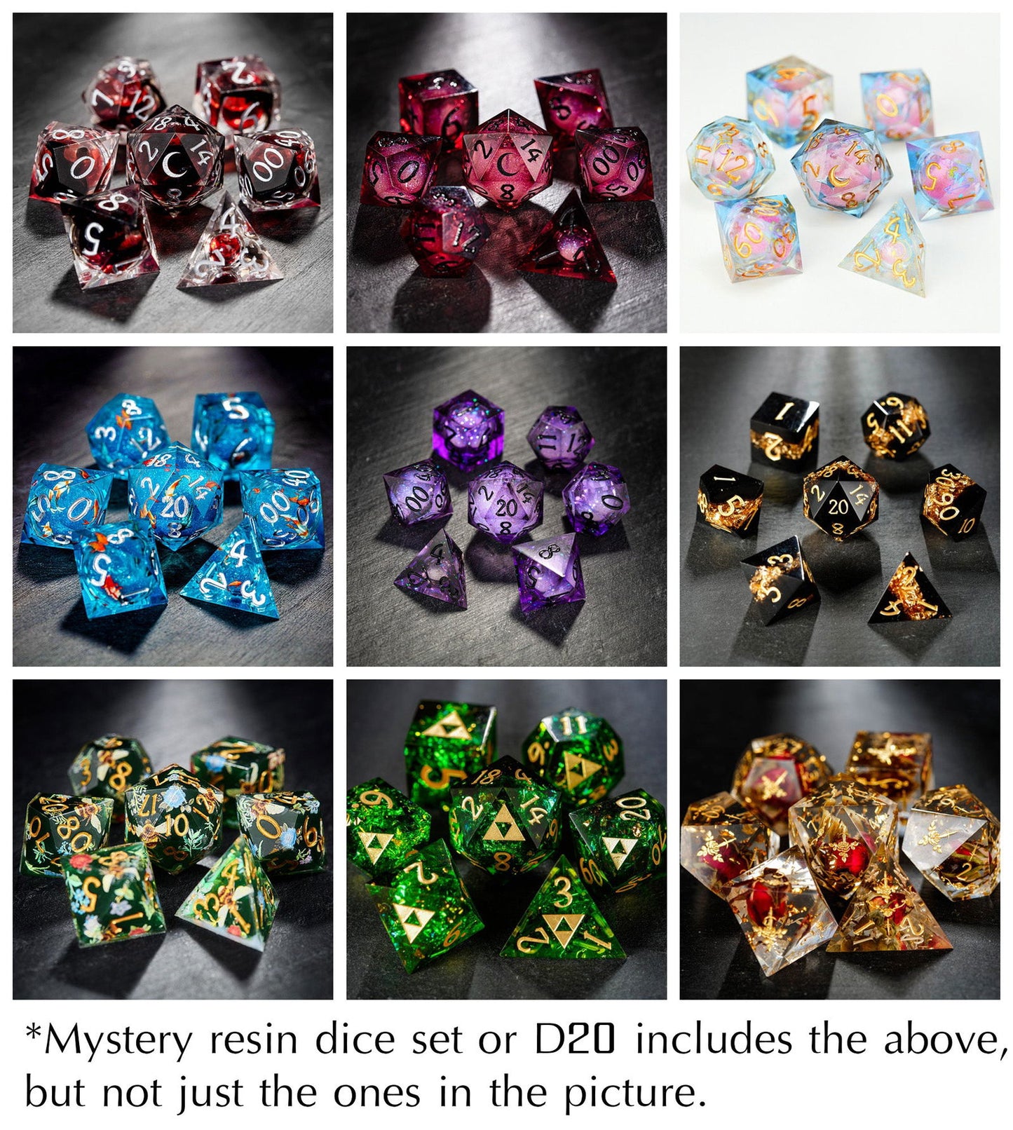 Mystery Random DnD D&D Dice Set - CrystalMaggie