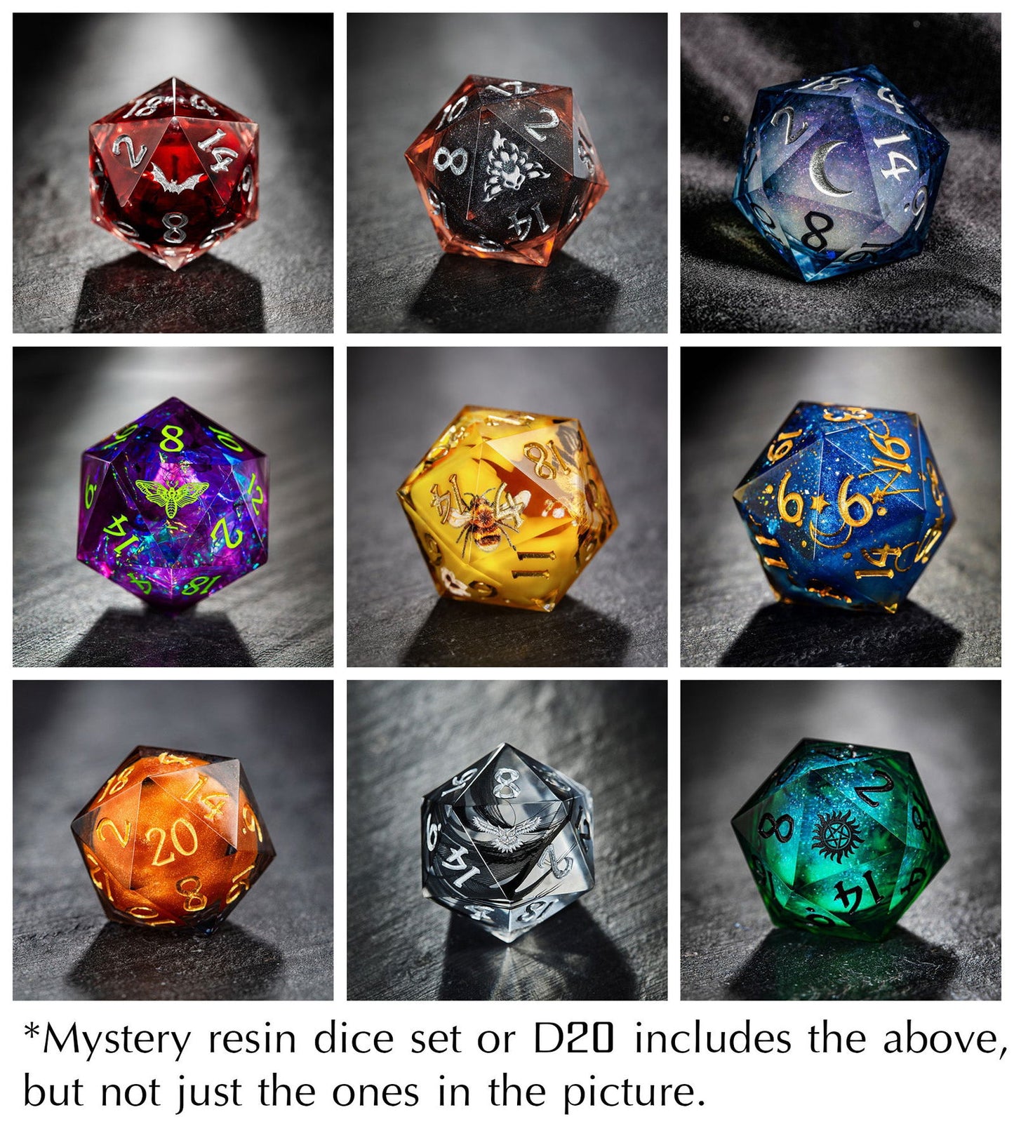 Mystery Random DnD D&D Dice Set - CrystalMaggie